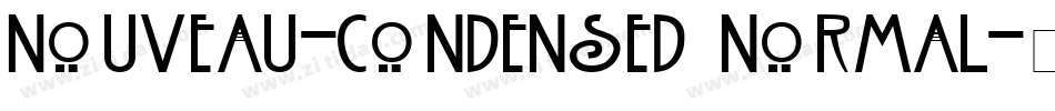 Nouveau-Condensed Normal字体转换